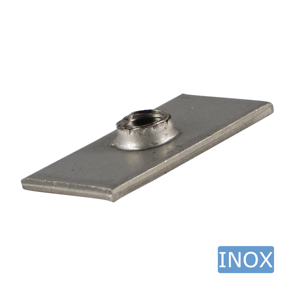 Verpas - Stainless steel welding plate for rectangular tubes Verpas - Stainless steel welding plate for rectangular tubes
