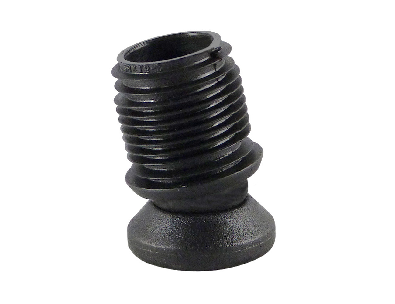 Tiltsert end caps with PA pad for round tube