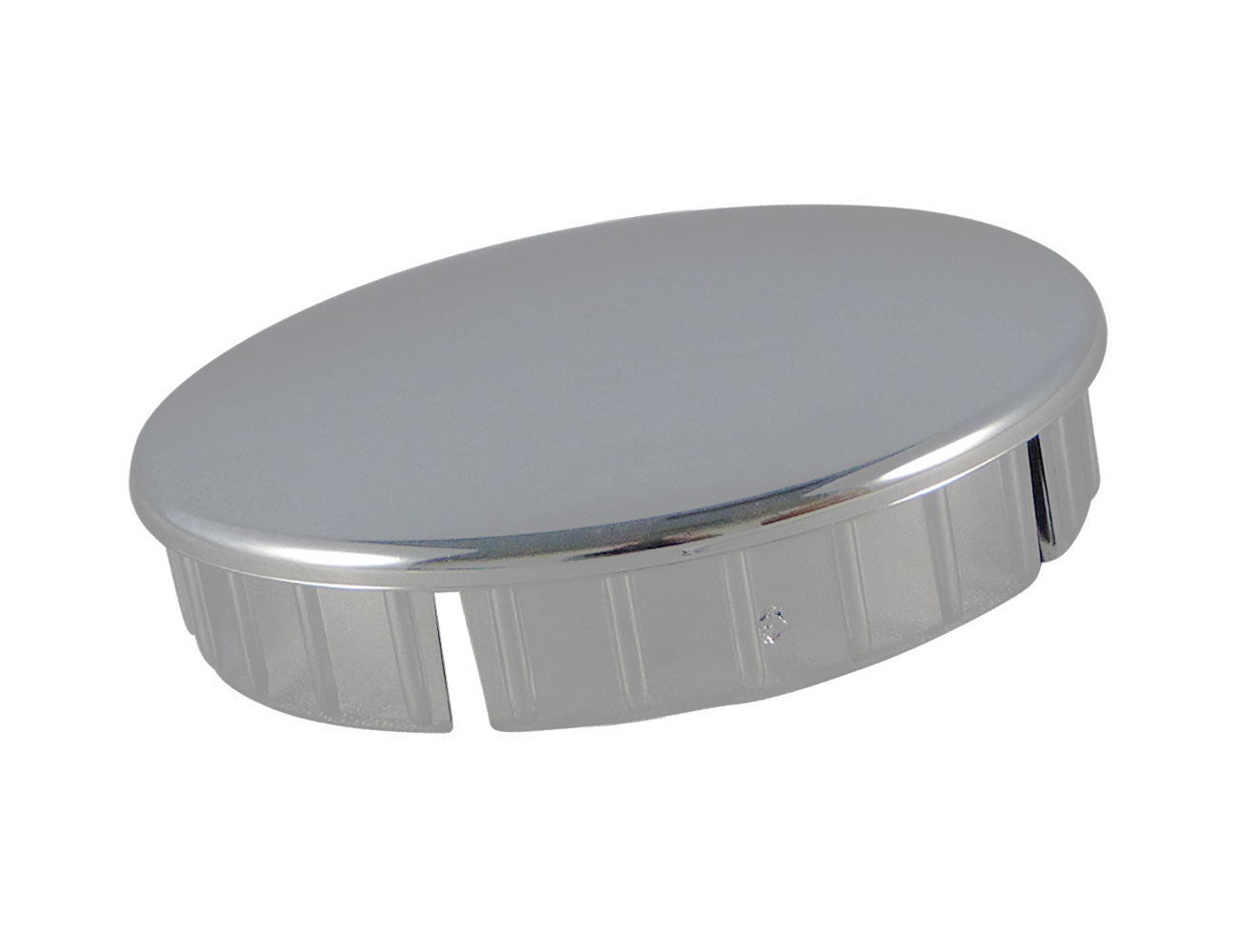 Round end cap inserts - chromed
