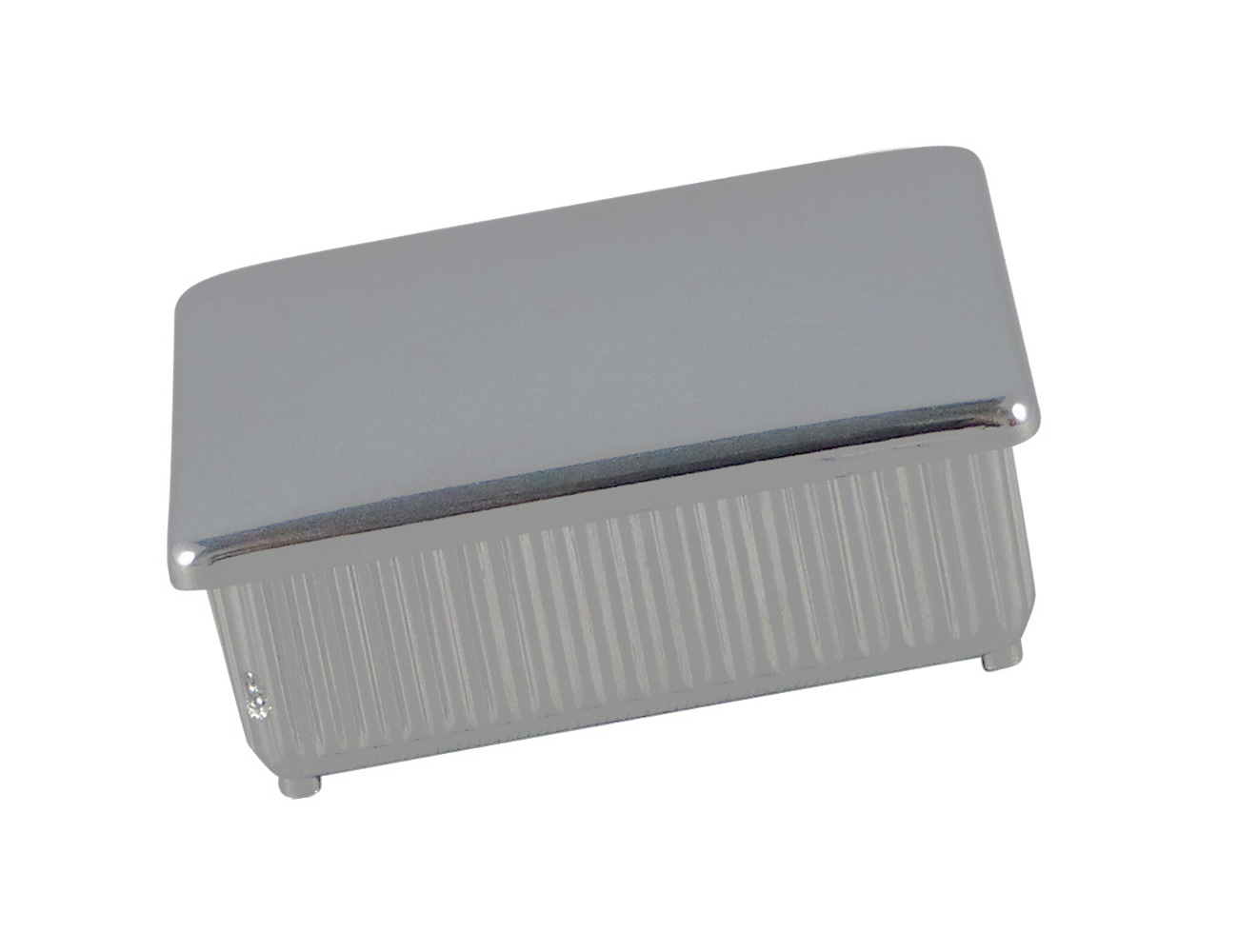 Square end cap inserts - chromed