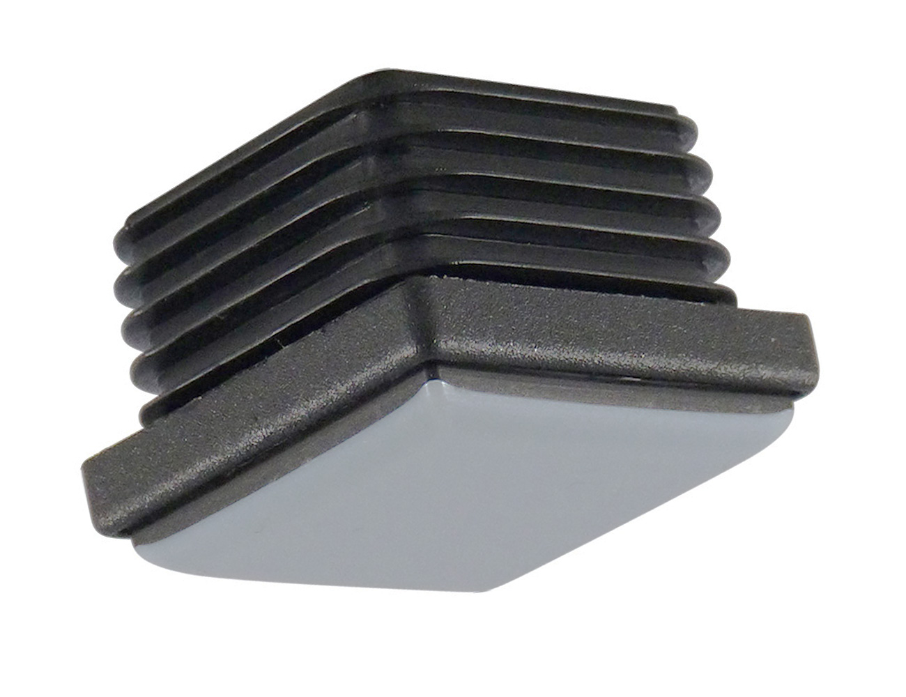 Square end cap inserts with PTFE pad