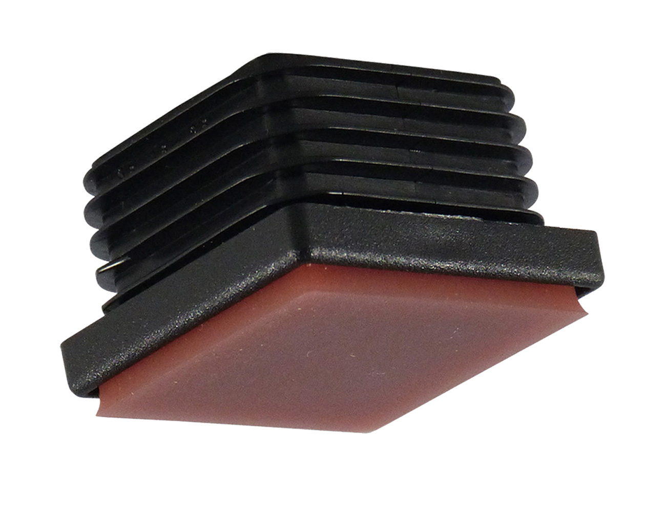Square end cap inserts with TPE-U pad