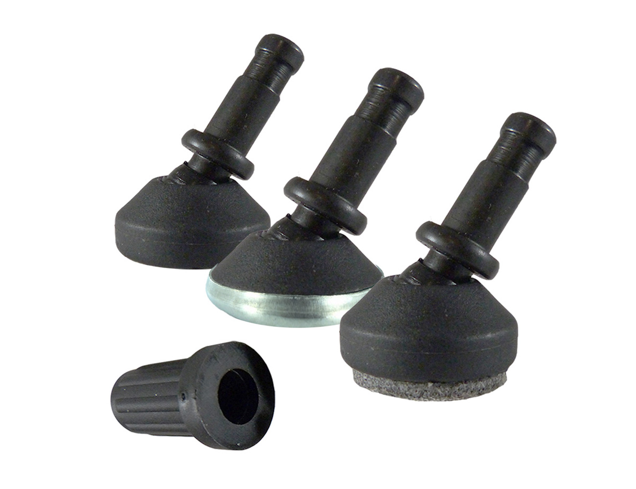 SET - Tilt glides with stem and mounting bushes