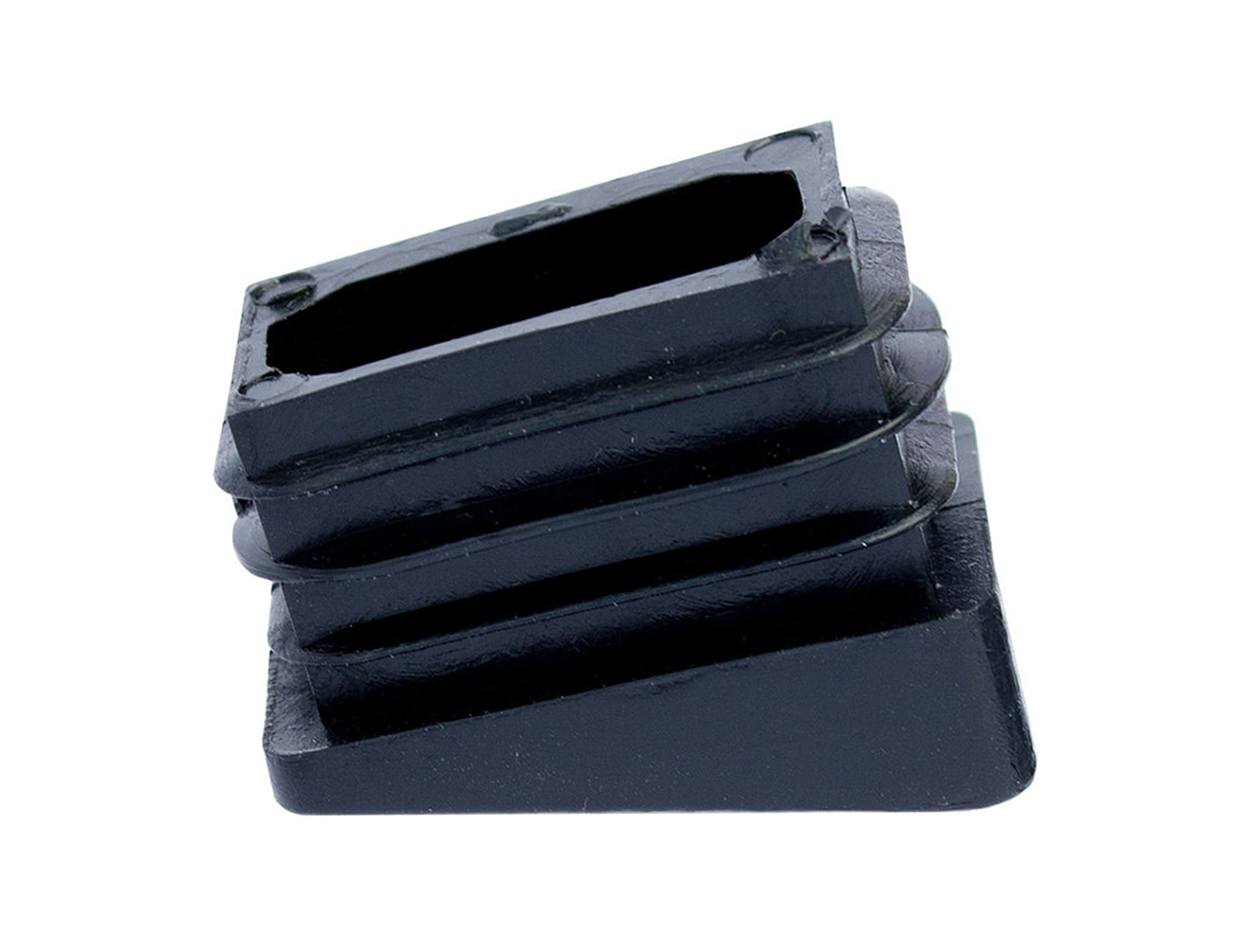 Rectangular end cap inserts - angled base