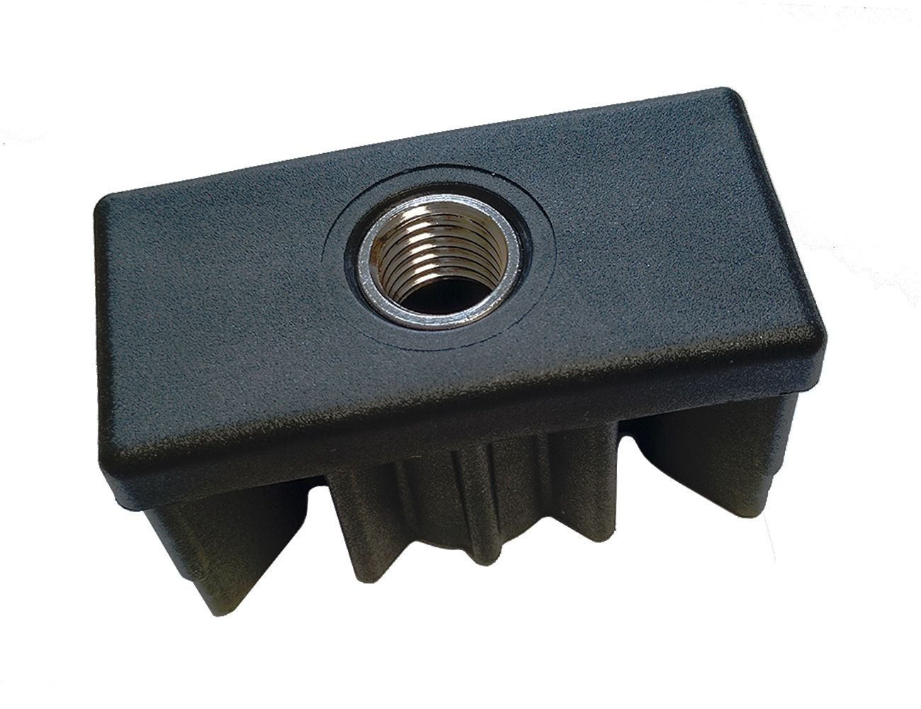 Heavy duty tube inserts with threaded bush - rectangular