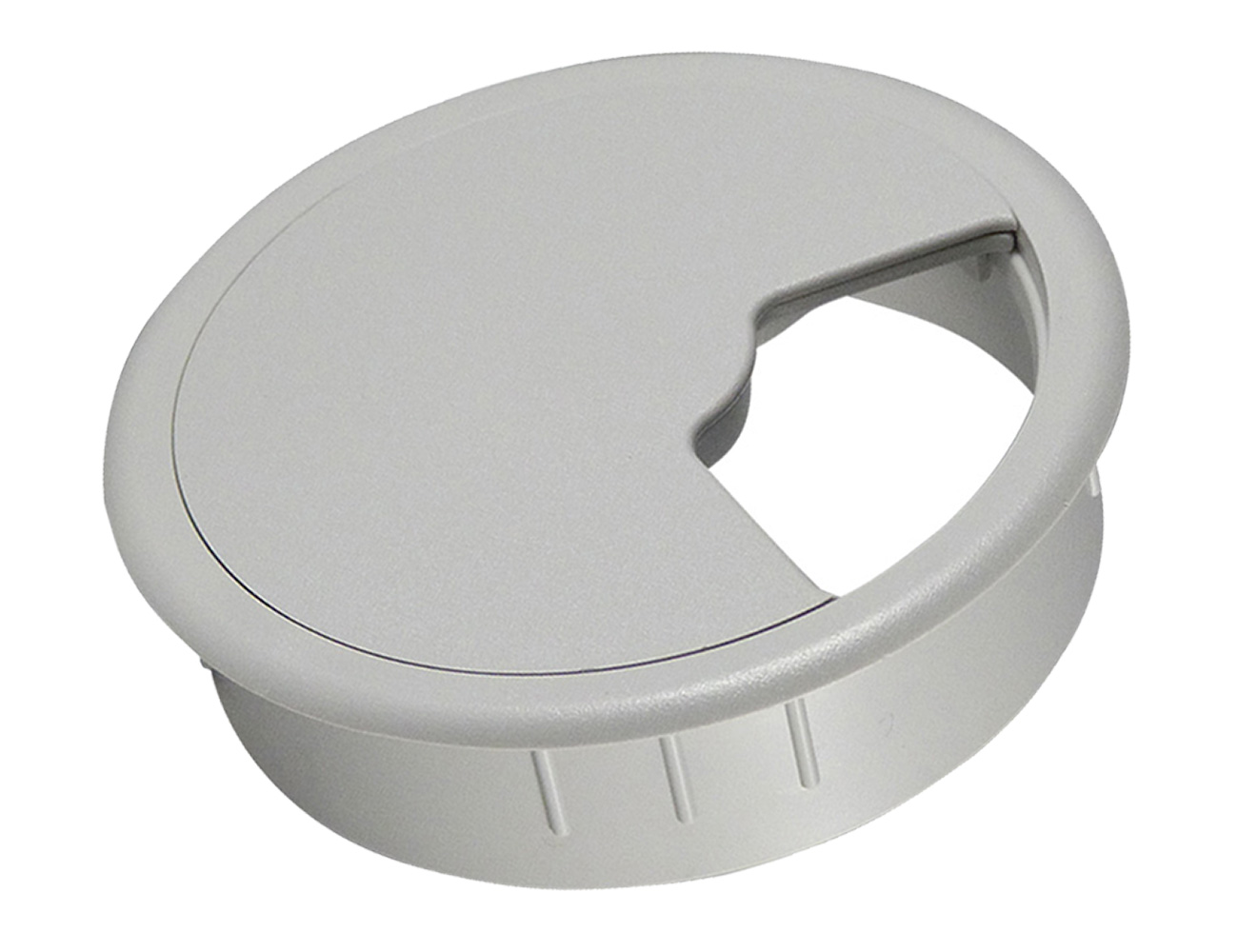 Cable hole tidy ABS - 3-piece design - round