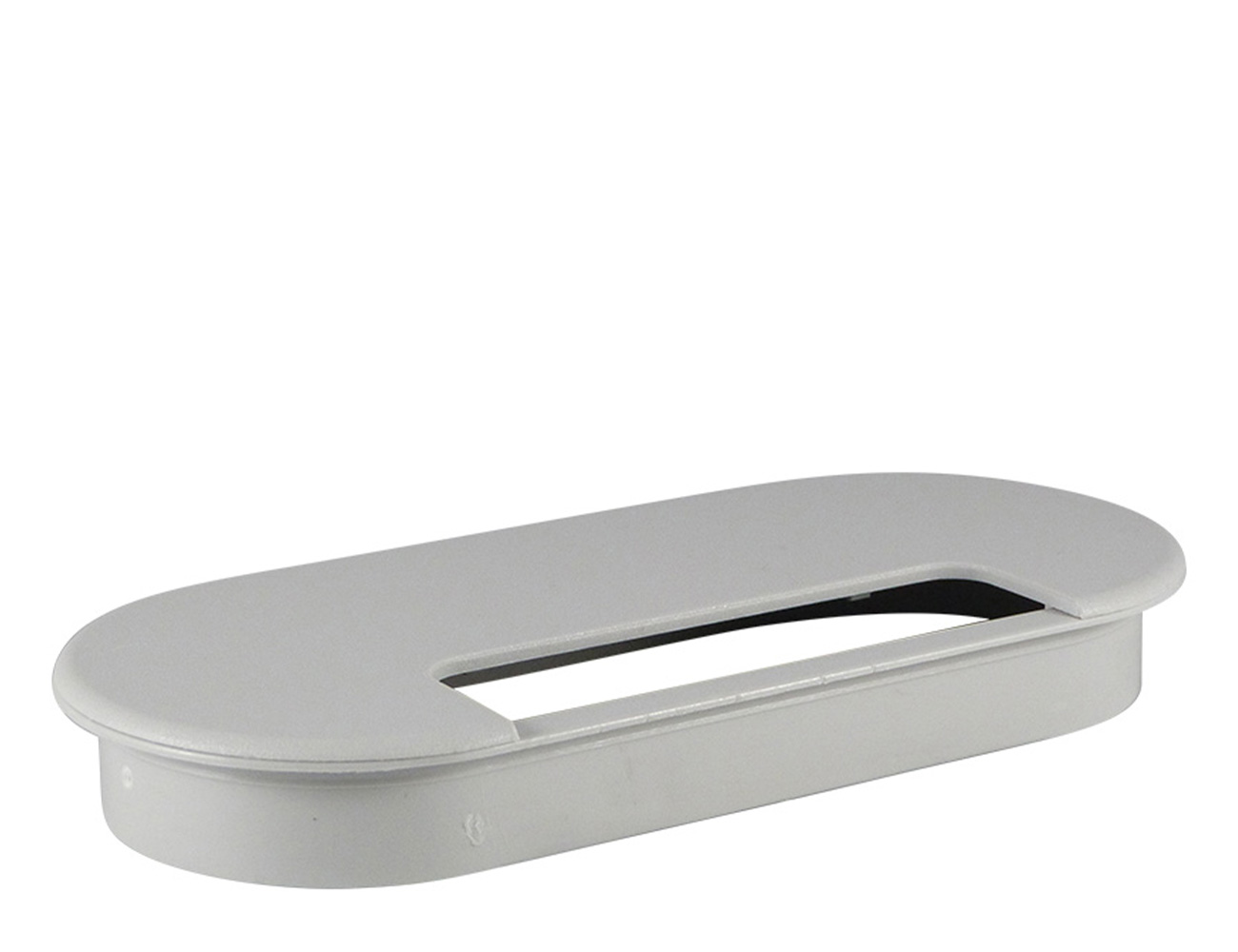 Cable hole tidy ABS - 3-piece design - oval