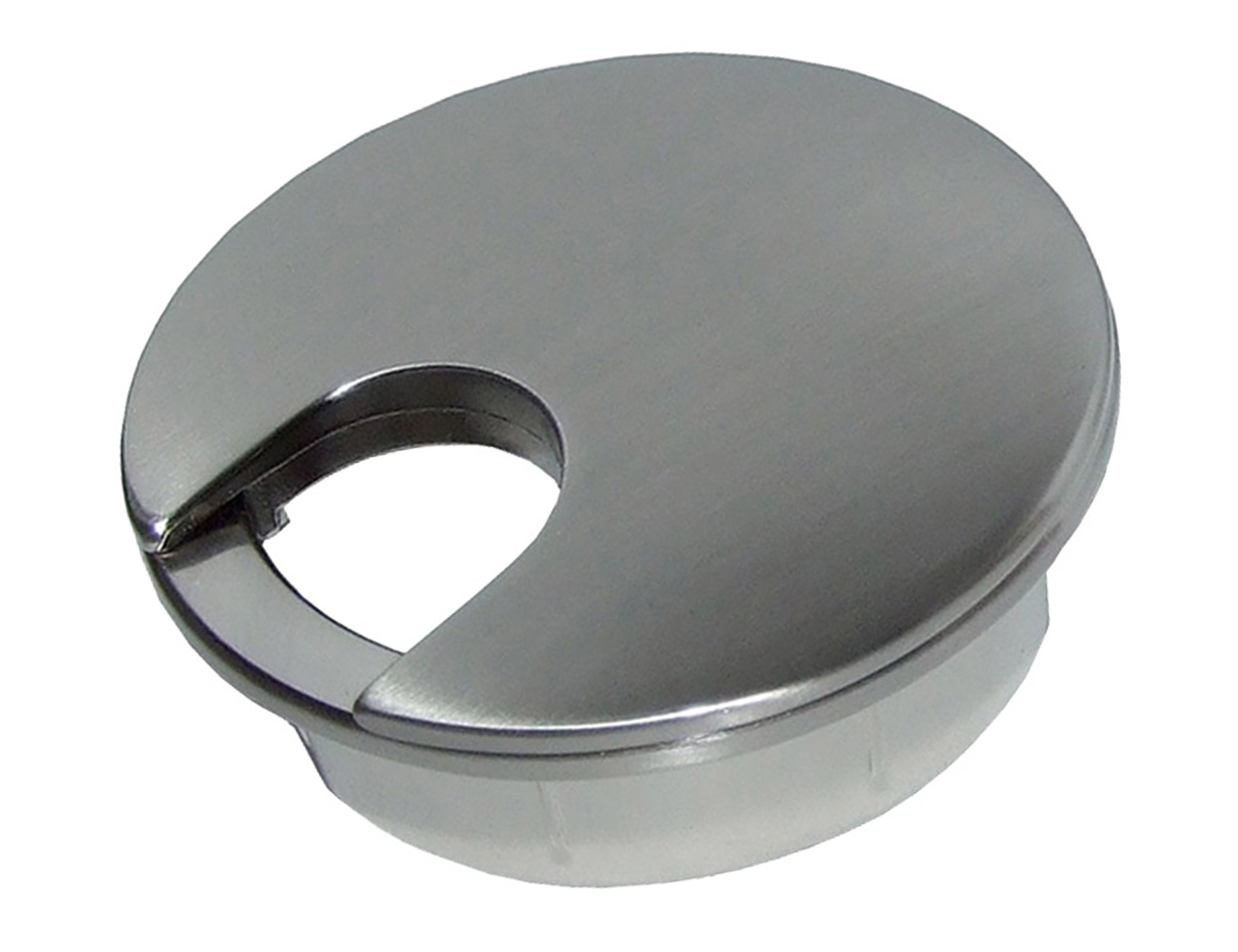 Cable hole tidy, alloy - 2-piece design – stainless steel look