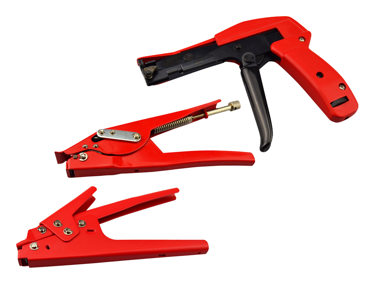 Cable tie cutter tool - plastic cable ties max. 12mm width - tension not adjustable - manual cutting