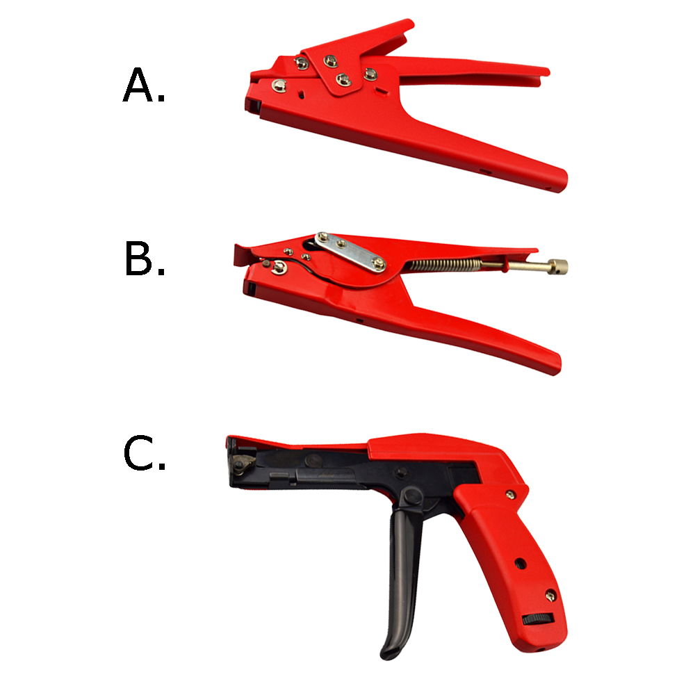 Cable tie cutter tool plastic cable ties max. 13mm width tension adjustable automatic cutting