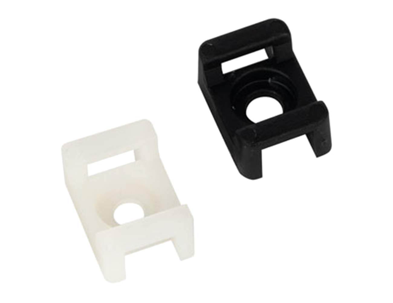 Cable tie mounts screw fix - max. strap width 4.8mm - PA6.6 - natural (packed per 100)