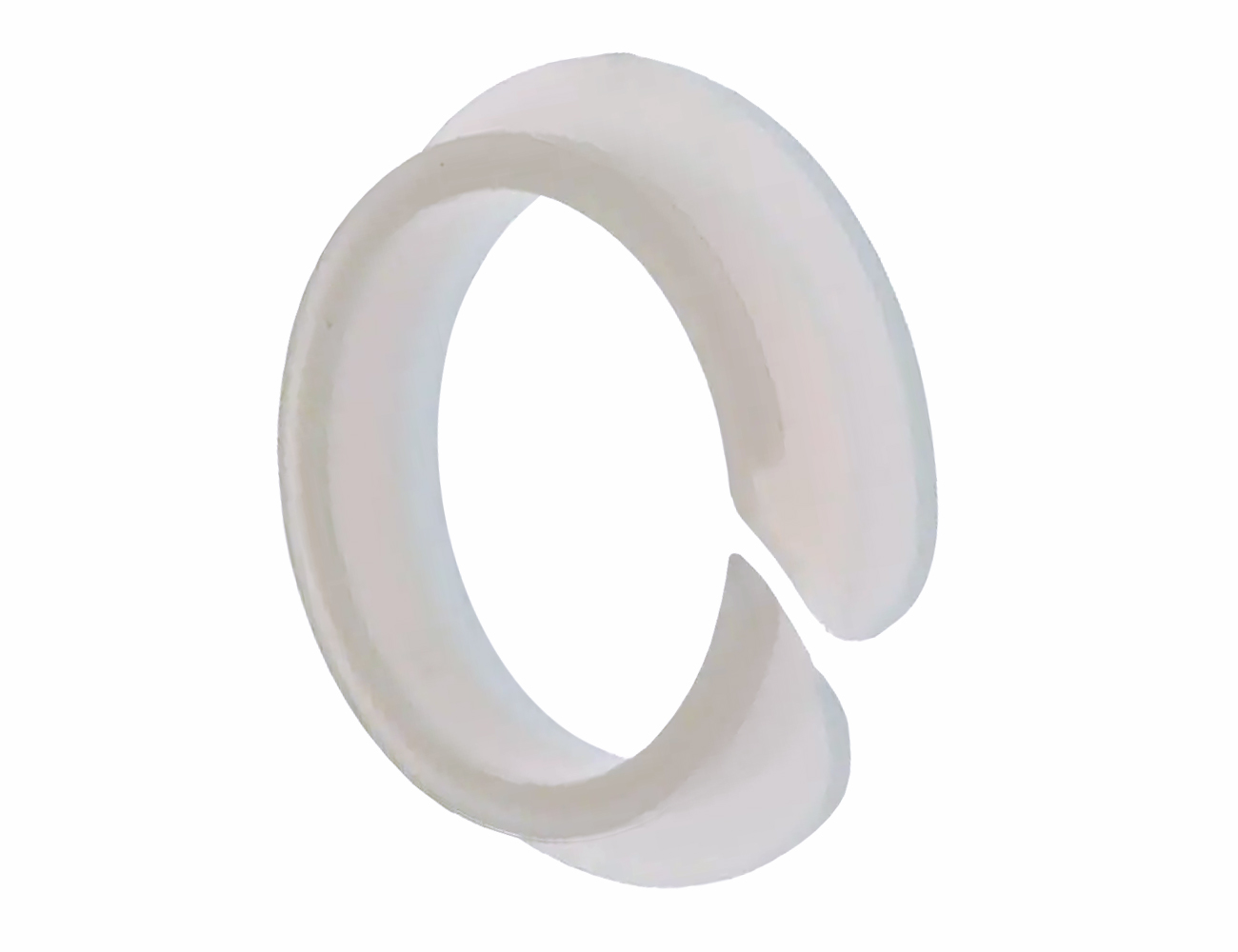 Plastic clip bearings for sheet metal