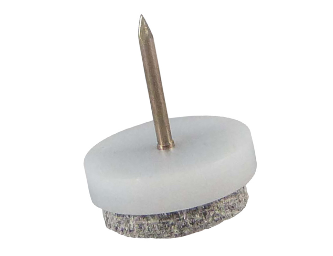 Nail-on glides with felt pad - for household use