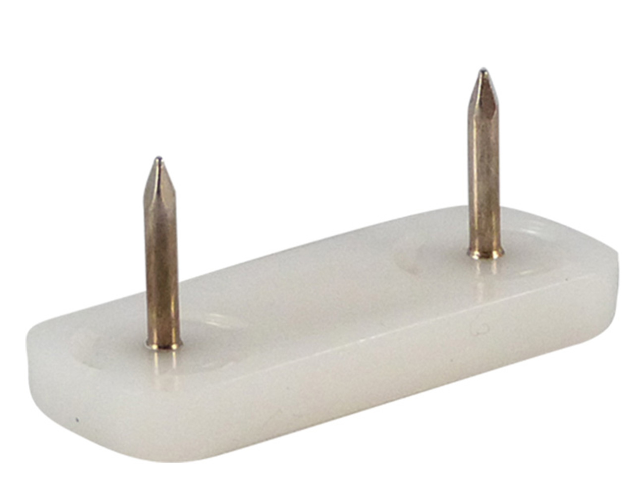 Rectangular nail-on glides - plastic pad