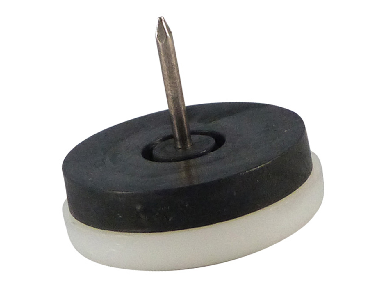 Plastic nail-on glides – round – sound-deadening