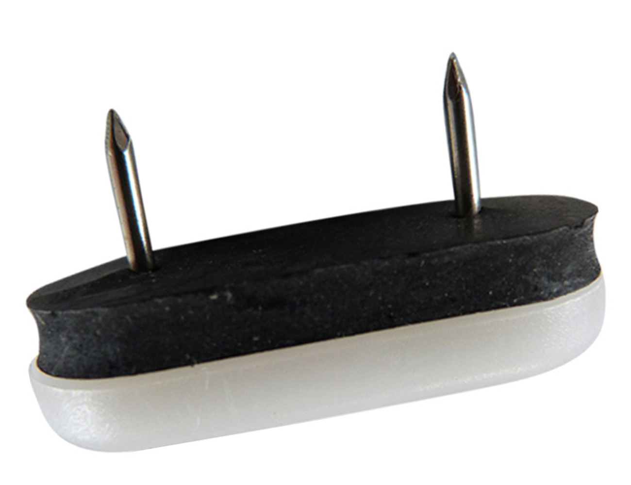 Plastic nail-on glides – oval – sound-deadening