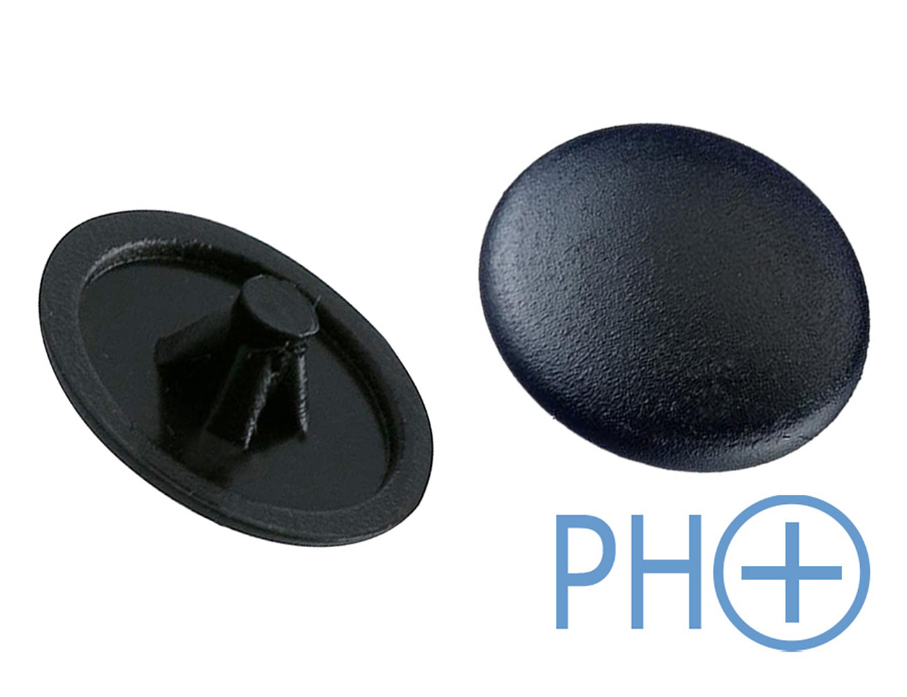 Decorative press in finishing caps for Phillips screws