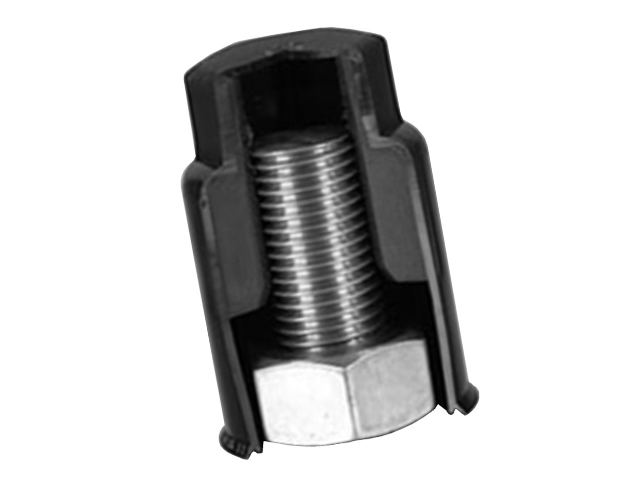 M6 Plastic Nut Covers - 50pcs Grey Hex Bolt Protection Caps 10mm Size