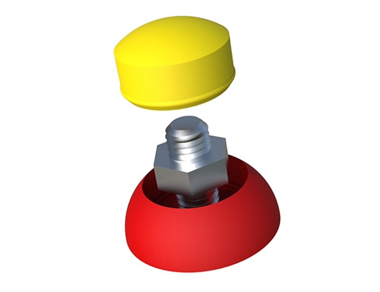 Secure bolt and nut caps – two-piece - UV stabalized