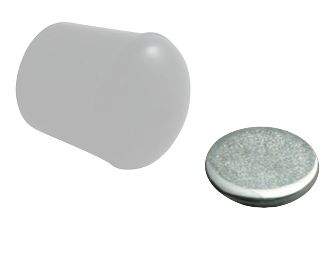 Steel inlay for chair feet caps