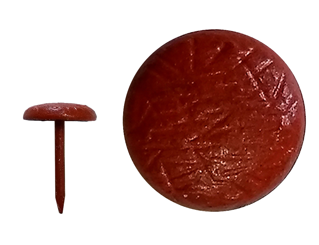 Leather look tack - veined finish