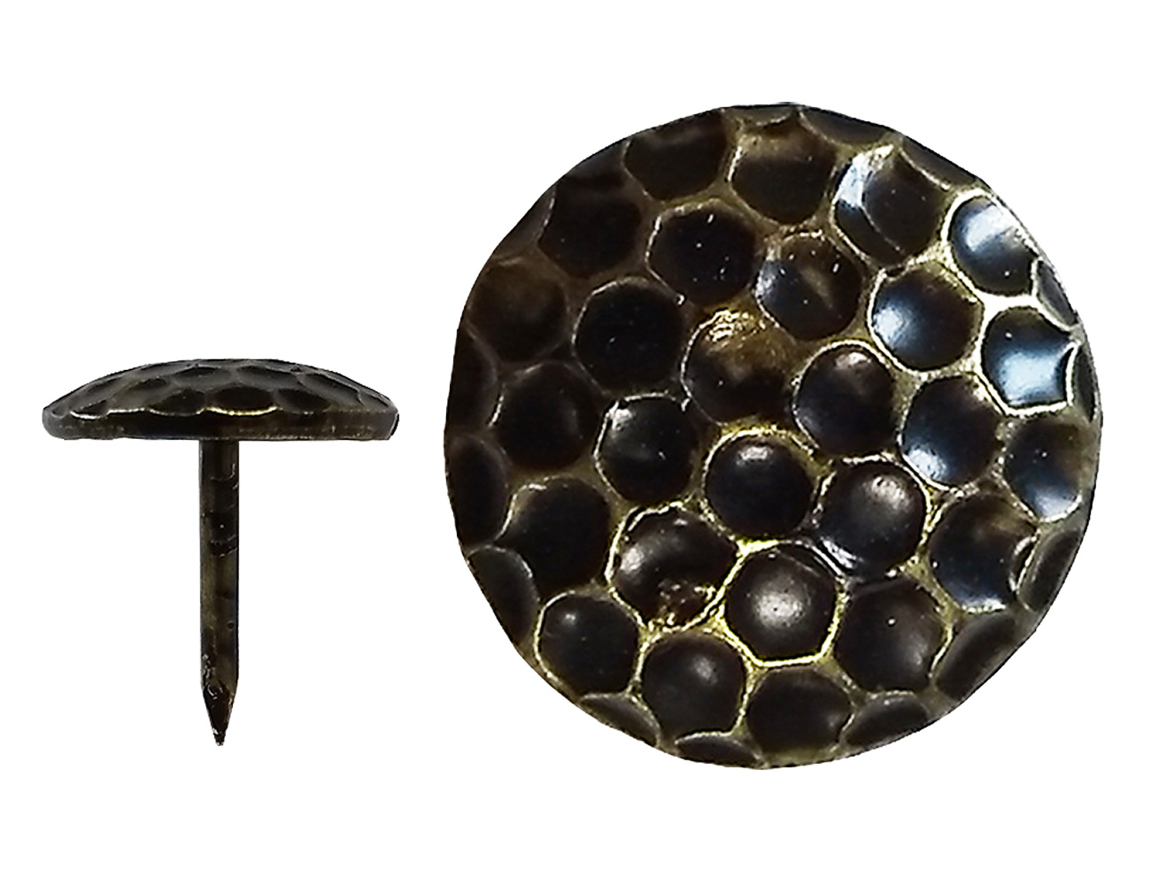 Decorative tack - honeycomb pattern