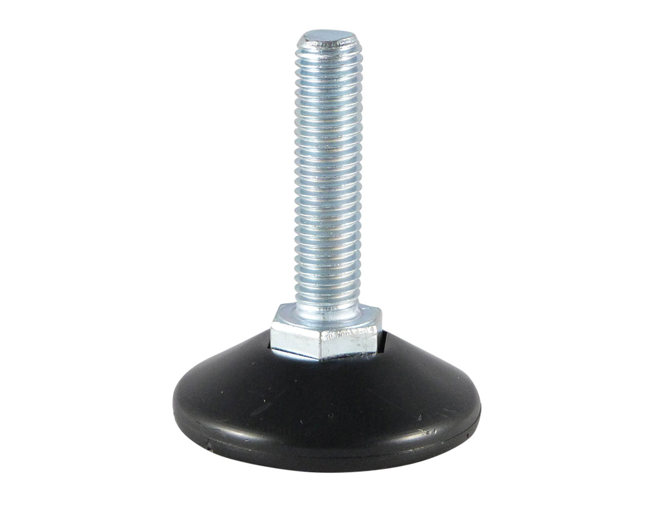 Levelling foot with fixed plastic base