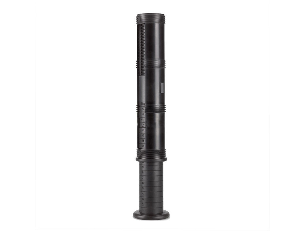 Height-adjustable inserts for round tube Ø 60 mm - round or hexagonal base