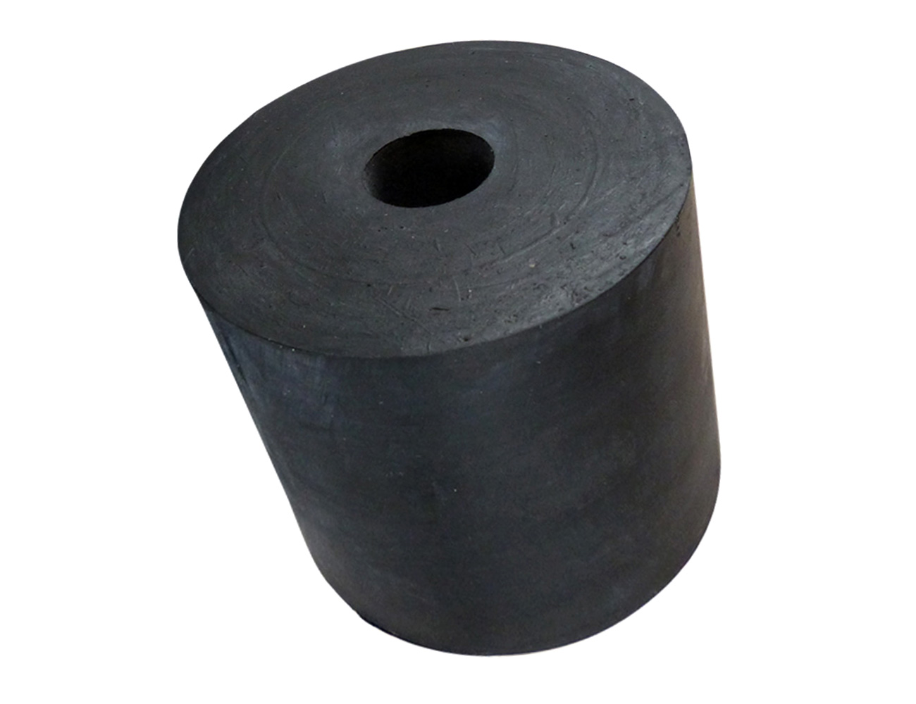 Rubber bush with clearance hole - cylindrical