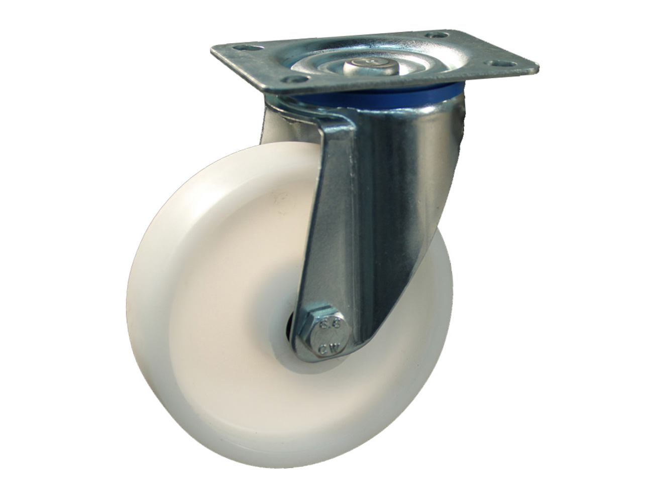 Swivel castor – mounting plate - polyamide wheel