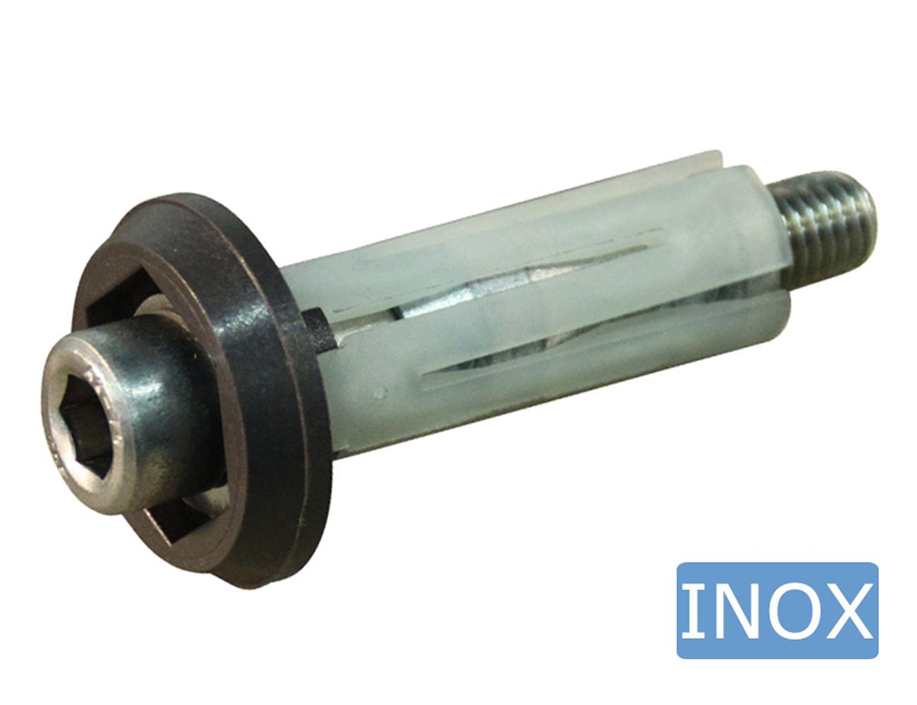 Expanding adaptors for bolt fix castors – stainless steel