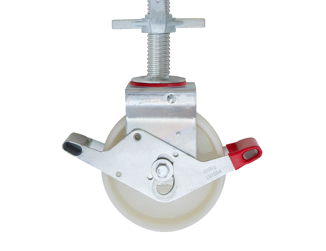 Folding scaffold nylon castors