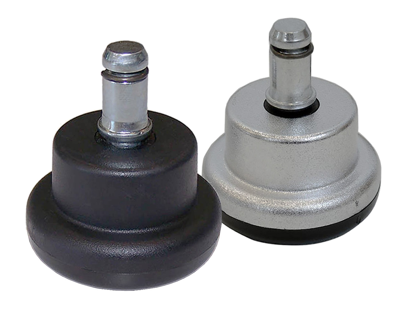 Office chair glides - cylindrical