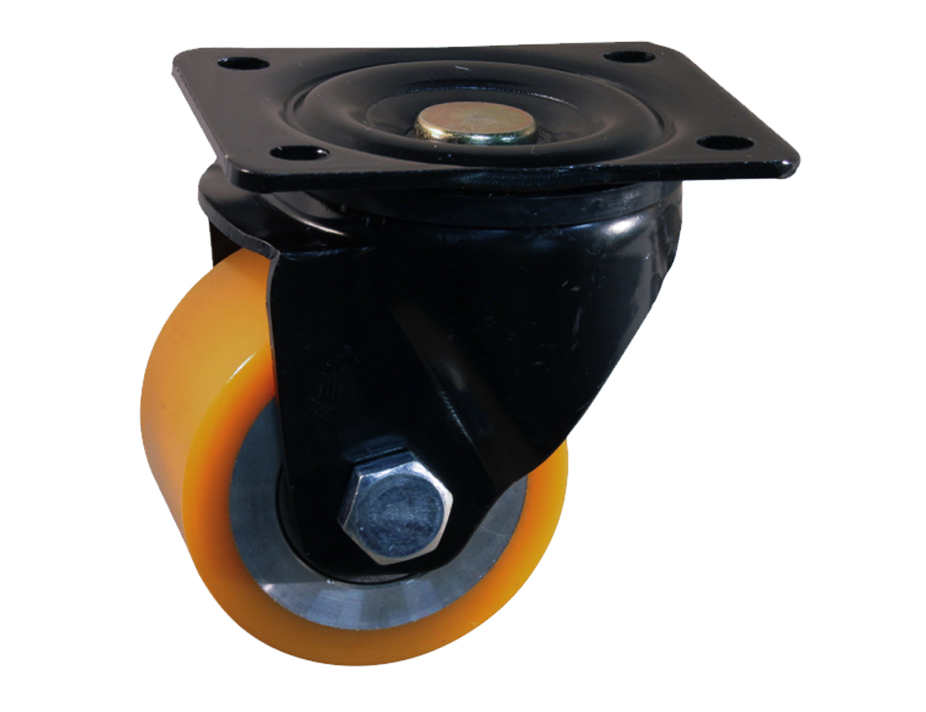 Mini Heavy-duty apparatus swivel castors - mounting plate