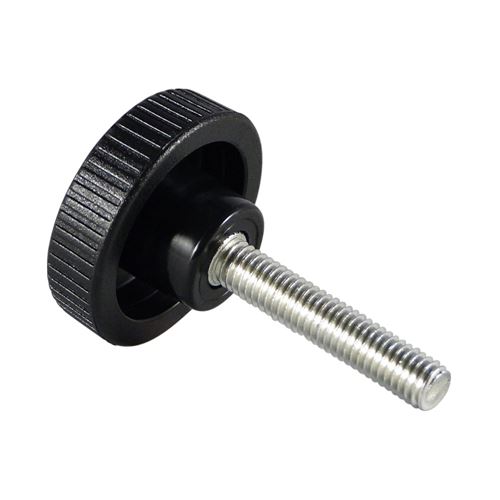 Threads Pull Image Verpas - Knurled knob with threaded stud PA 20mm M6x20