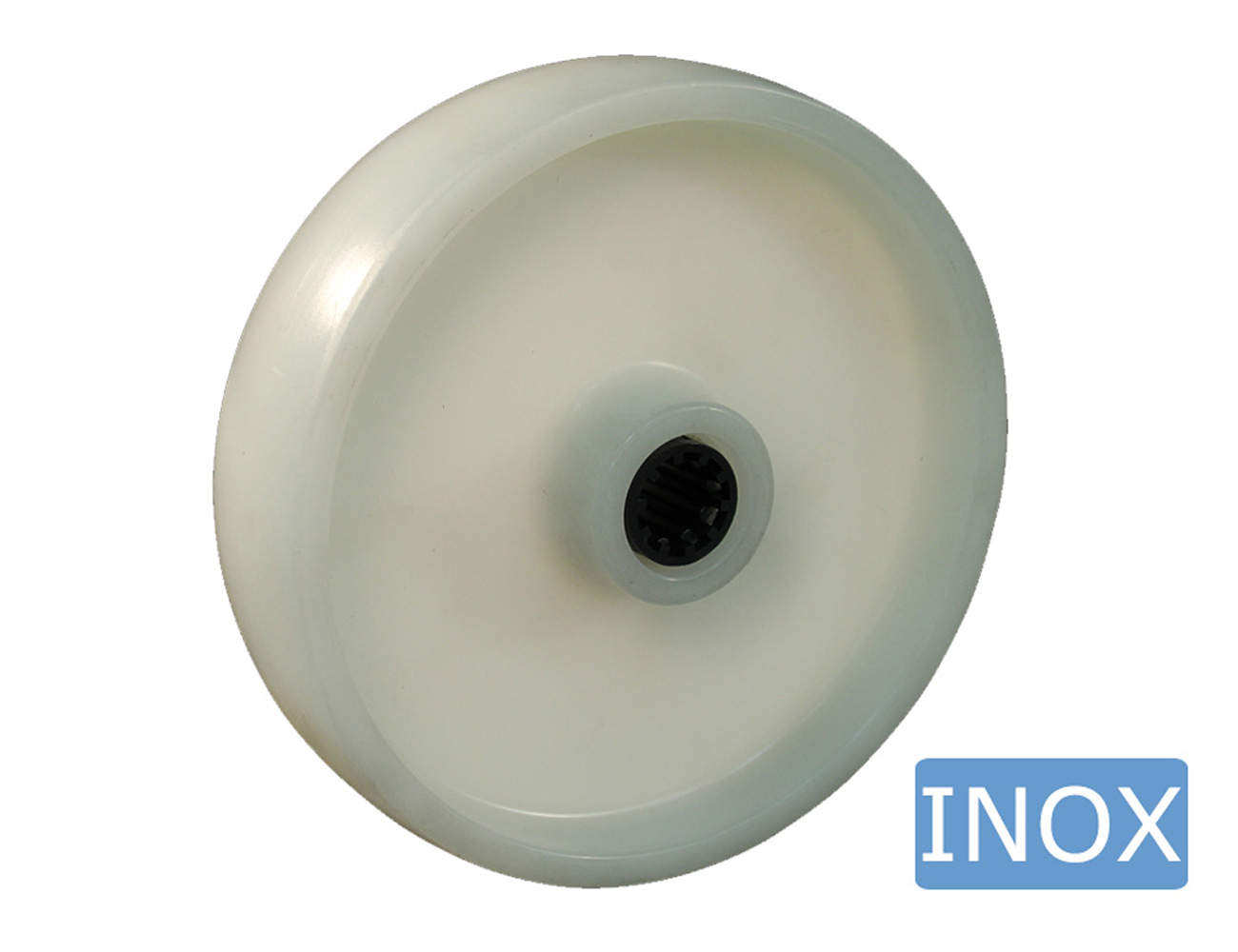 Plastic (polyamide) wheel - stainless steel bearing