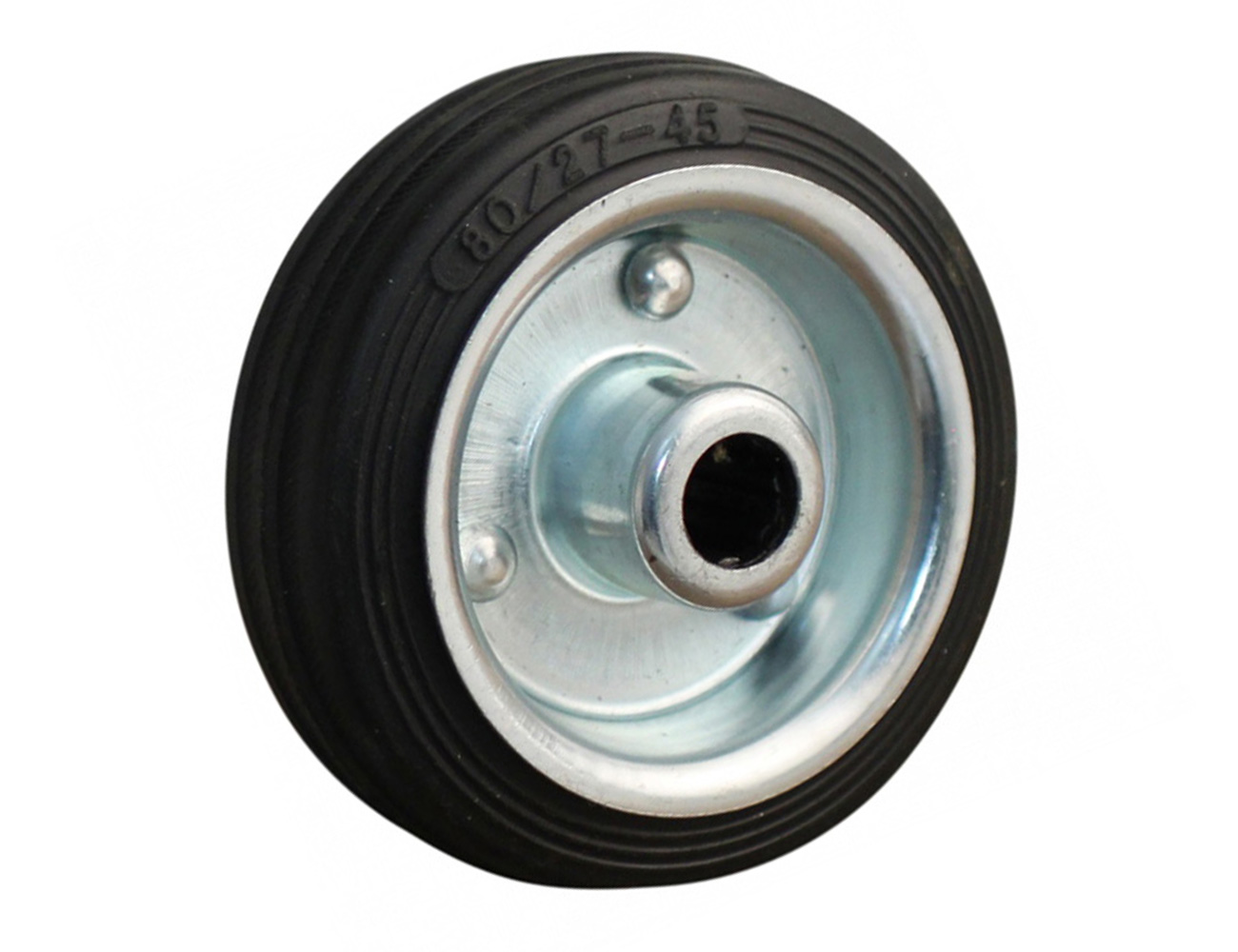 Wheel - solid rubber tyre on steel rim