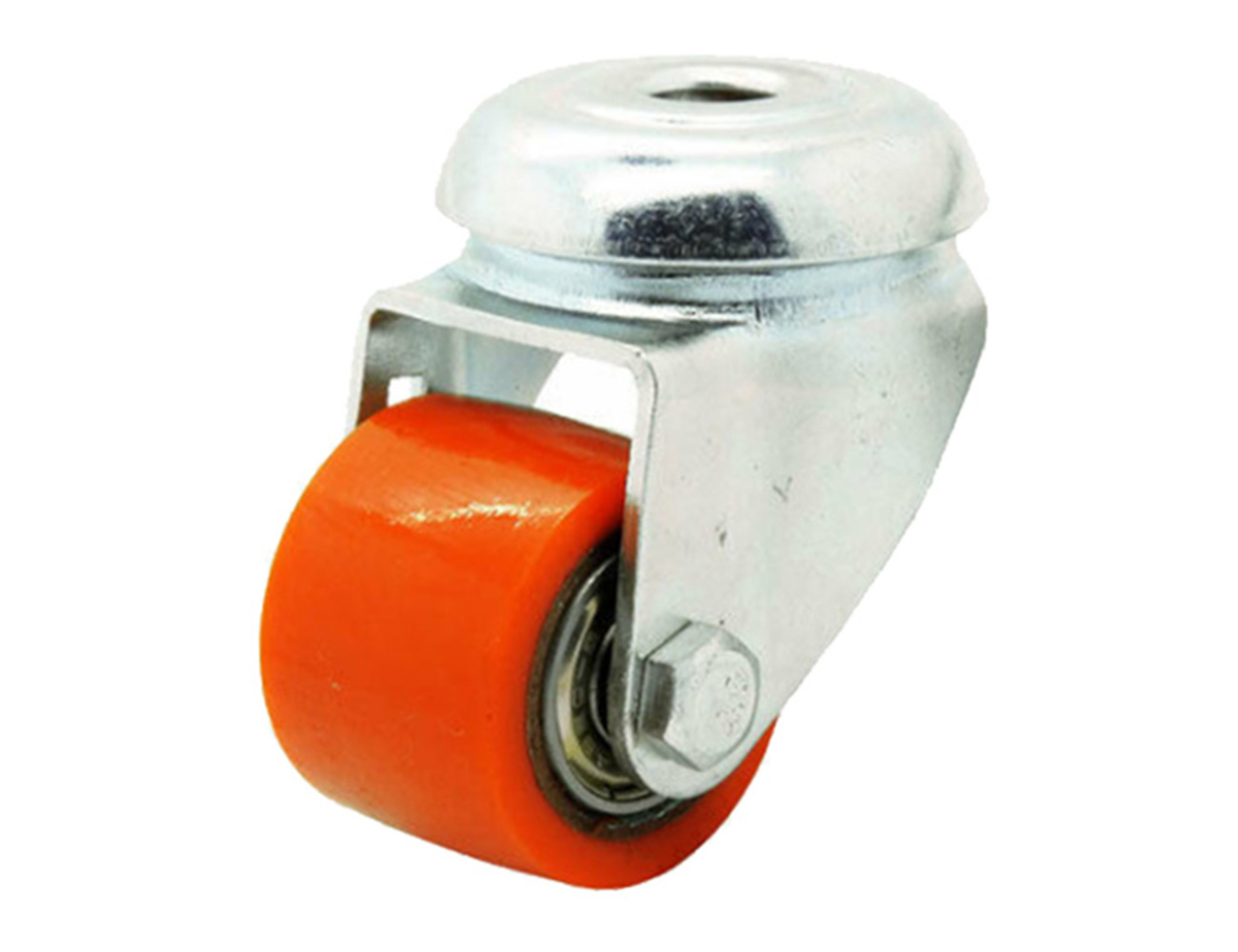 Mini heavy-duty apparatus swivel castors - centre mounting hole