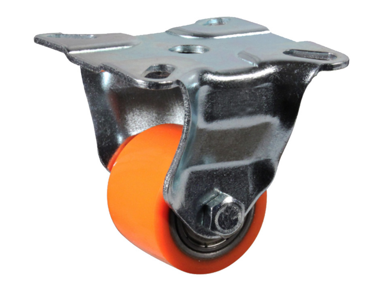 Mini Heavy-duty apparatus fixed castors - mounting plate